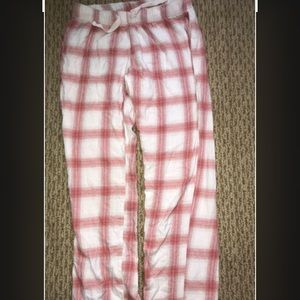 Red and white flannel bottoms!